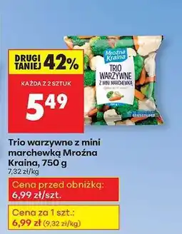 Biedronka Trio warzywne z mini marchewką Mroźna Kraina 750 g oferta