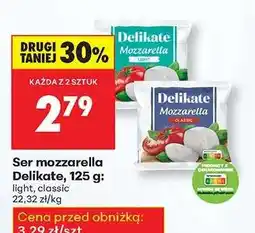 Biedronka Ser Mozzarella Delikate 125 g oferta