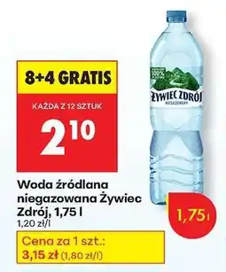 Biedronka Woda źródlana niegazowana Żywiec Zdrój, 1,75 l oferta