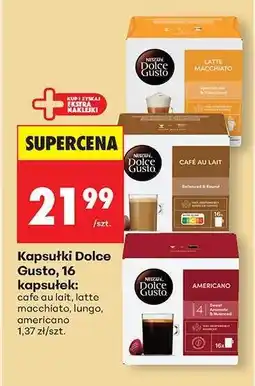 Biedronka Kapsułki Dolce Gusto, 16 kapsułek oferta