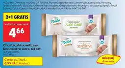 Biedronka Chusteczki nawilżane Dada Extra Care 64 szt oferta