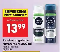 Biedronka Pianka do golenia NIVEA MEN, 200 ml oferta