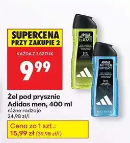 Biedronka Żel pod prysznic Adidas men 400 ml oferta