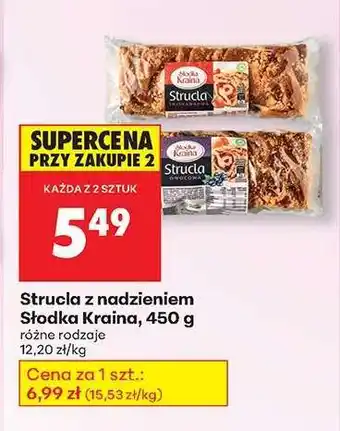 Biedronka Strucla z nadzieniem Słodka Kraina 450 g oferta