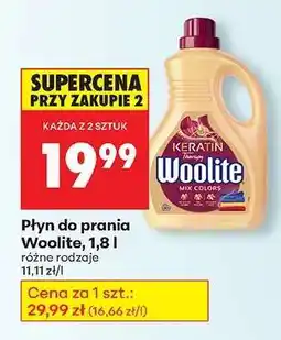 Biedronka Płyn do prania Woolite, 1,8 l oferta