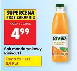 Biedronka Sok mandarynkowy Riviva, 1 l oferta