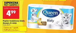 Biedronka PAPIER TOALETOWY BIAŁY QUEEN 8 ROLEK oferta