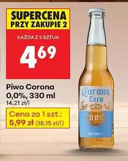 Biedronka Piwo Corona 0,0%, 330 ml oferta