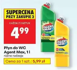 Biedronka Płyn do WC Agent Max, 1 l oferta