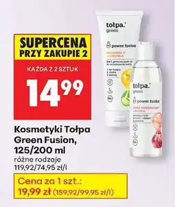 Biedronka Kosmetyki Tołpa Green Fusion, 125/200 ml oferta