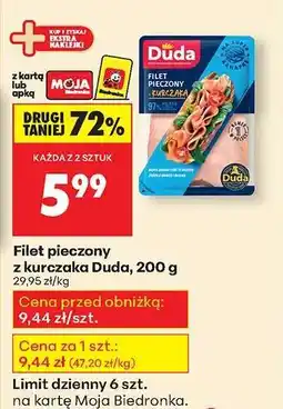 Biedronka Filet pieczony z kurczaka Duda 200 g oferta