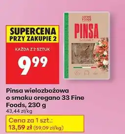 Biedronka Pinsa wieloziarnista o smaku oregano 33 fine Foods, 230 g oferta