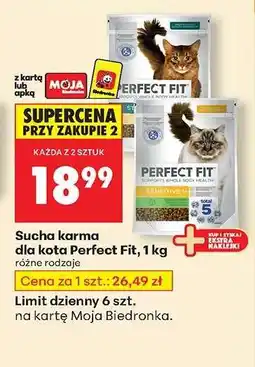 Biedronka Sucha karma dla kota Perfect Fit, 1 kg oferta