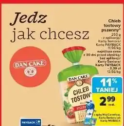Carrefour Chleb tostowy pszenny Dan Cake oferta