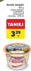 Carrefour Serek wiejski z serem ricotta Hochland Almette oferta