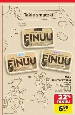 Carrefour Miks do smarowania bez laktozy Finuu Klasyczne oferta
