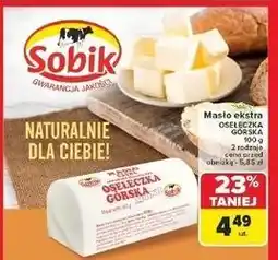 Carrefour Masło osełeczka górska mini Sobik oferta