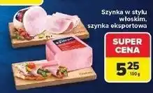 Carrefour Szynka eksportowa z piersi kurczaka Krakus Animex oferta