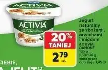 Carrefour Jogurt ze zbożami orzechami i miodem Danone Activia oferta
