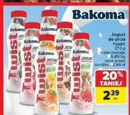 Carrefour Jogurt poziomka Bakoma Twist oferta