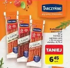 Carrefour Kabanos pikantny kurczak Tarczyński Exclusive oferta