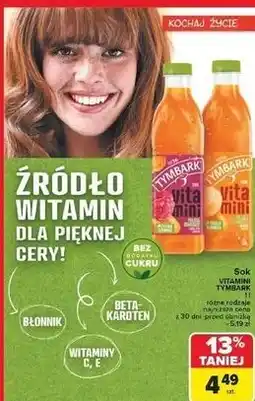Carrefour Sok banan-marchew-jabłko Tymbark Vitamini oferta