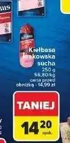 Carrefour Kiełbasa krakowska sucha z szynki Krakus Animex oferta
