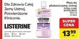 Carrefour Płyn do płukania extra mild Listerine Total Care oferta