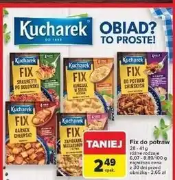 Carrefour Kurczak w sosie serowym Kucharek Fix oferta