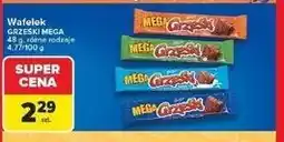 Carrefour Wafelek orzechowy w czekoladzie mlecznej Grześki Mega oferta