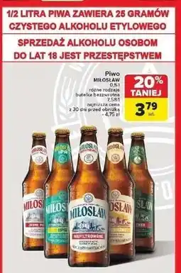 Carrefour Piwo Miłosław Pilzner oferta