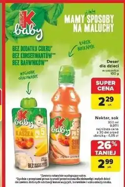 Carrefour Sok marchew jabłko banan Kubuś Baby oferta