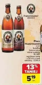 Carrefour Piwo Franziskaner Hefe-Weissbier Naturtrub oferta