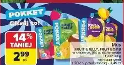 Carrefour Mus bubble squeez mango-brzoskwinia Pokket oferta