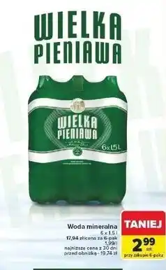 Carrefour Woda lecznicza Wielka Pieniawa oferta