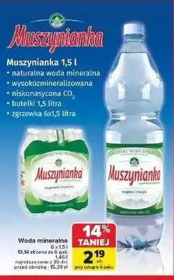 Carrefour Woda niegazowana Muszynianka oferta