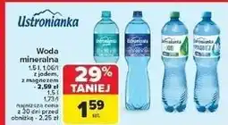 Carrefour Woda lekko gazowana Ustronianka Z Magnezem oferta