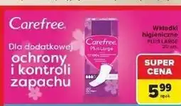 Carrefour Wkładki higieniczne large Carefree Plus oferta