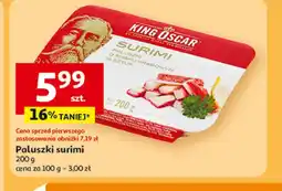 Auchan Paluszki surimi King Oscar oferta
