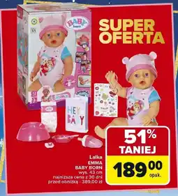 Carrefour Lalka Baby Born oferta