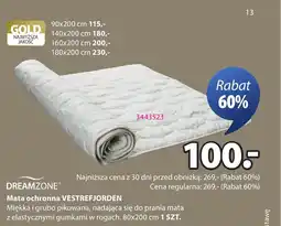 JYSK DREAMZONE Mata ochronna VESTREFJORDEN oferta