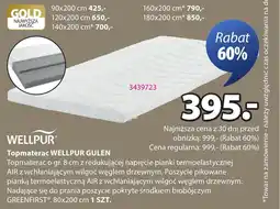 JYSK WELLPUR Topmaterac WELLPUR GULEN oferta