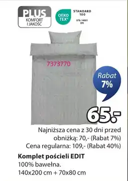 JYSK Komplet pościeli EDIT oferta