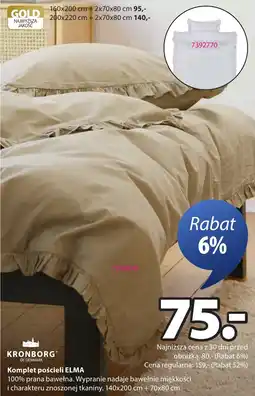 JYSK KRONBORG Komplet pościeli ELMA oferta