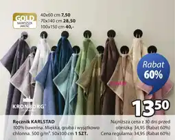 JYSK KRONBORG Ręcznik KARLSTAD oferta