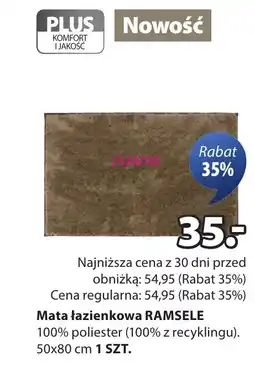 JYSK Mata łazienkowa RAMSELE oferta