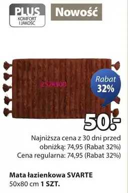 JYSK Mata łazienkowa SVARTE oferta