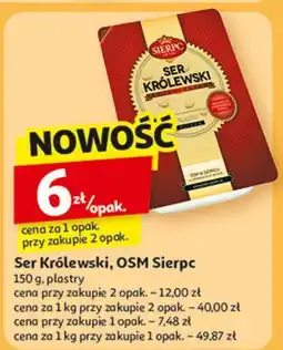 Auchan Ser królewski plastry Sierpc oferta