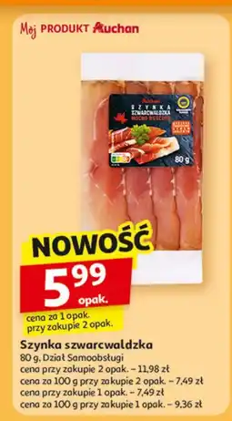 Auchan Szynka szwarcwaldzka Auchan Różnorodne (Logo Czerwone) oferta