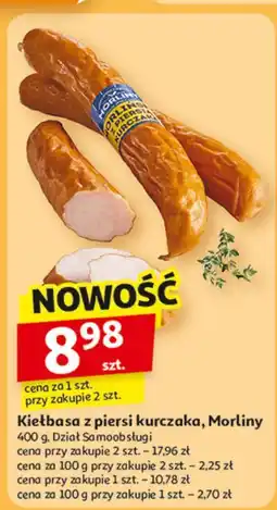 Auchan Kiełbasa morlińska z piersią kurczaka Morliny oferta